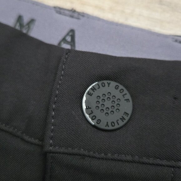 Puma Performance Stretch Golf Shorts Men's Black Grip Waistband Links Preppy 34 - Picture 7 of 7